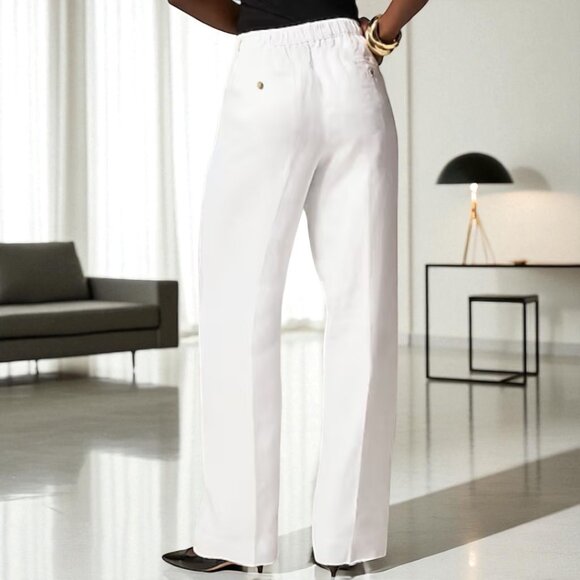 J. Crew Harbor pant in linen Size Large - Picture 2 of 9